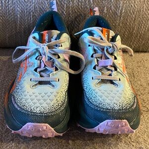 Asics Women's Sneakers - Teal, Pink, and Orange